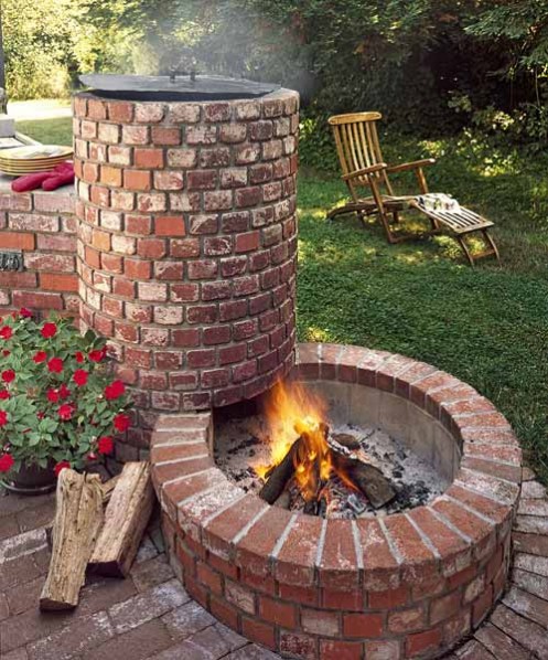 Dual fiepit and pizza oven