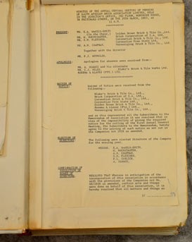 Minutes of the first meeting